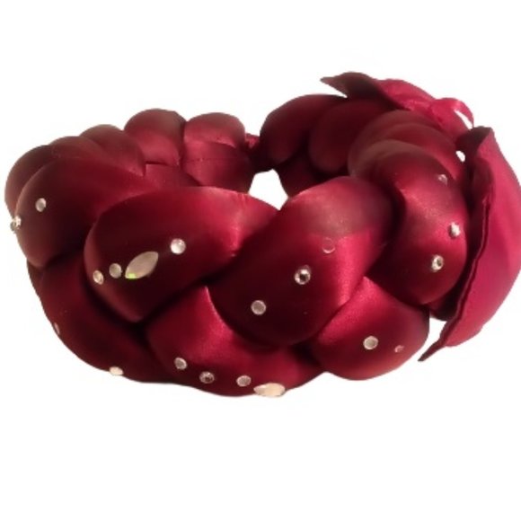 Hollow Out Crownless Couture Bling Accent Satin Braided GV One-Of-a-Kind N9NE main image 7